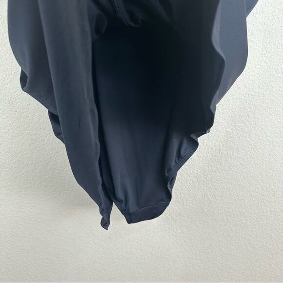 LAUREN RALPH LAUREN PLUS SIZE BLACK BANDEAU FLYAWAY ONE-PIECE SWIMSUIT SIZE 18W - Picture 10 of 13